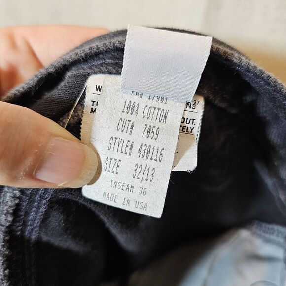 Vtg Rocky Mountain Jeans 32 13 Black Bareback High Rise Western Rockies Tapered - Picture 6 of 10